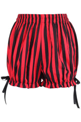 Daisy Corsets Top Drawer 2 PC Striped Burlesque Steel Boned Corset & Bloomer Set