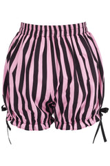 Daisy Corsets Top Drawer 2 PC Striped Burlesque Steel Boned Corset & Bloomer Set