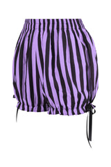 Daisy Corsets Top Drawer 2 PC Striped Burlesque Steel Boned Corset & Bloomer Set