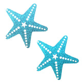 Neva Nude Glitter Starfish Under the Sea Pasties - Blue