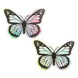 Neva Nude Sherbet Tie Dye Velvet UV Butterfly Pasties - Rainbow