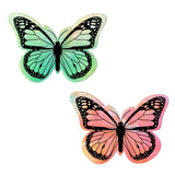 Neva Nude Sherbet Tie Dye Velvet UV Butterfly Pasties - Rainbow