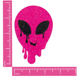 Neva Nude Super Sparkle Blacklight Melty Alien Pasties - Pink