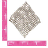 Neva Nude Chain Reaction Metal Mesh Jewel Reusable Pasties - Silver