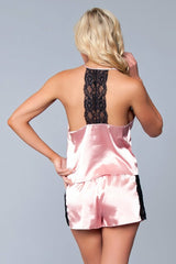 BeWicked Jasmina Satin Cami & Short Set Candy Pink