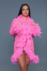 BeWicked Lux Robe Neon Pink