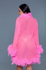 BeWicked Lux Robe Neon Pink