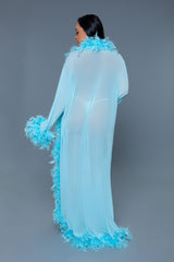 Be Wicked Glamour Robe Turquoise