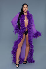 Be Wicked Glamour Robe Violet