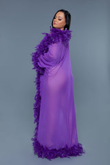 Be Wicked Glamour Robe Violet