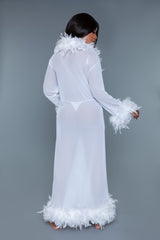 Be Wicked Glamour Robe White