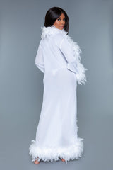 Be Wicked Glamour Robe White