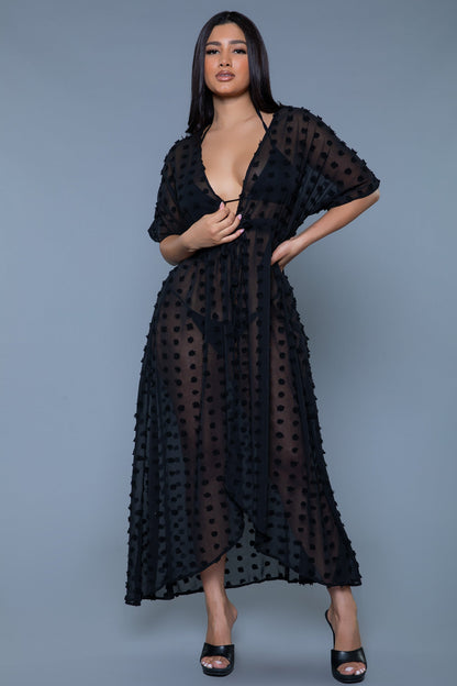 BeWicked Swimwear Alice Cover-Up Maxi Dress Black