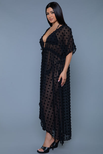 BeWicked Swimwear Alice Cover-Up Maxi Dress Black