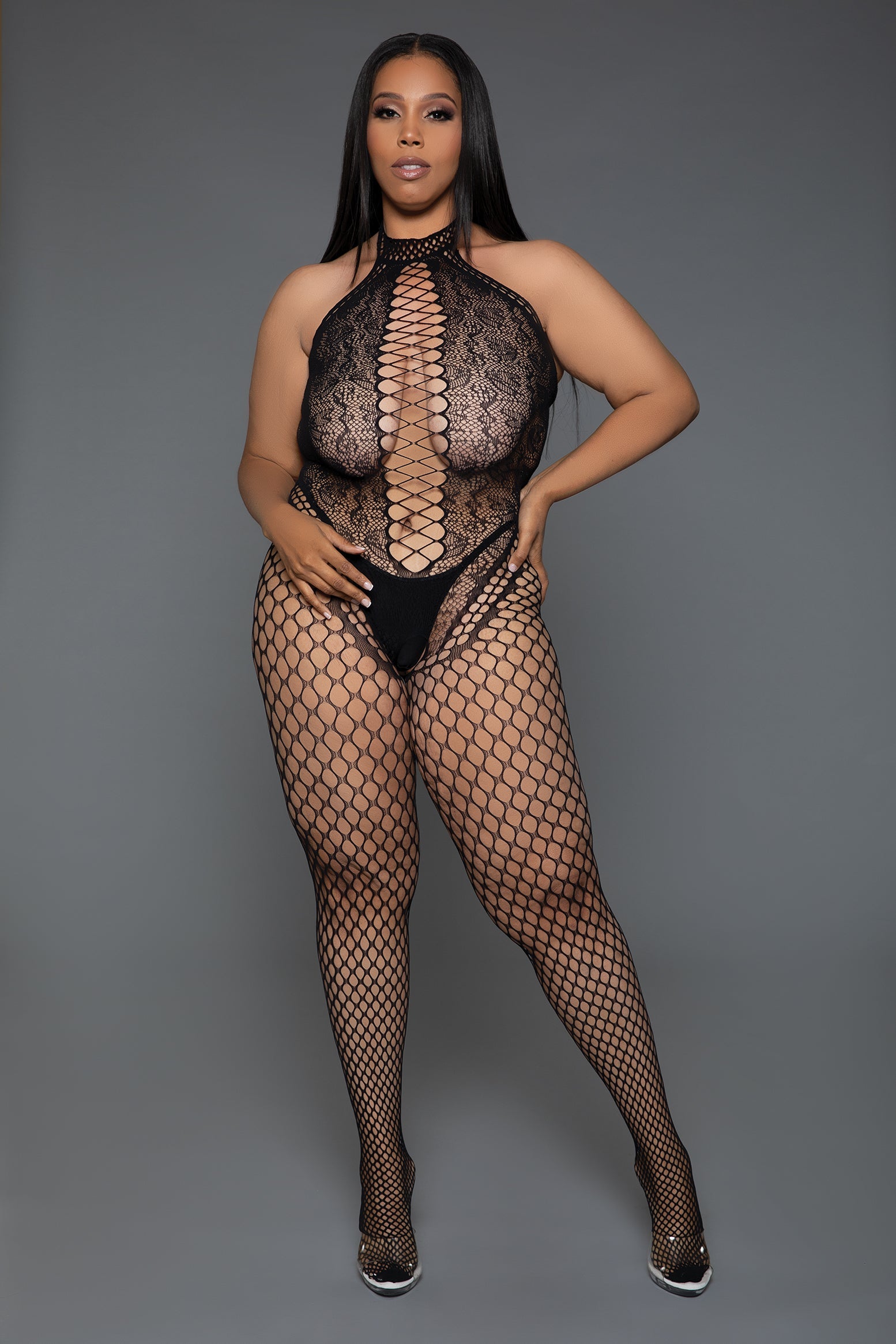 BeWicked Queen Especially For You Bodystocking Black