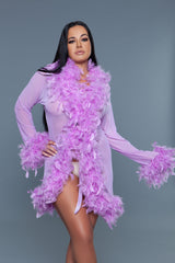 Be Wicked Lux Robe Lavender