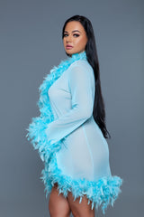 Be Wicked Lux Robe Turquoise
