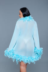 Be Wicked Lux Robe Turquoise