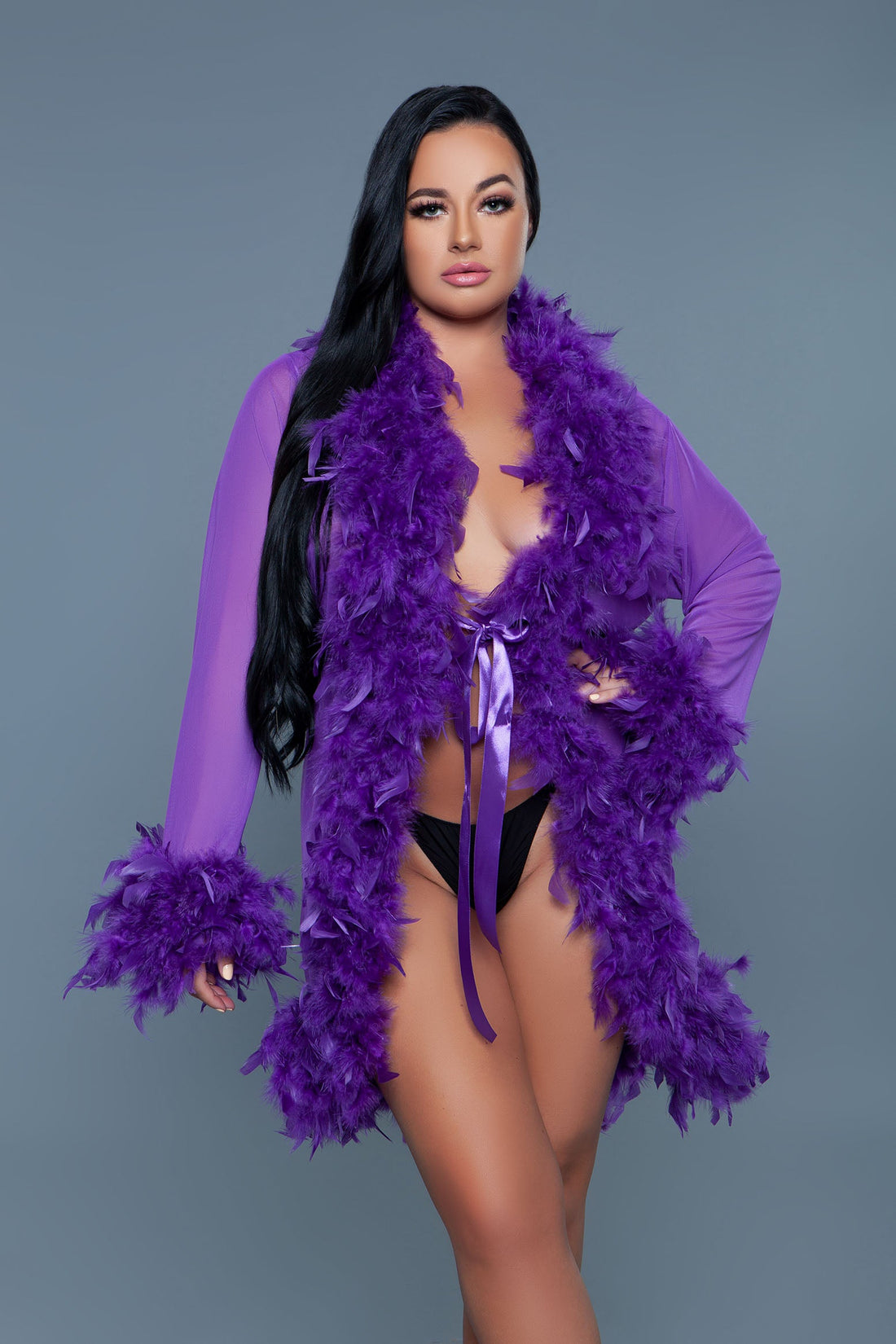 Be Wicked Lux Robe Violet