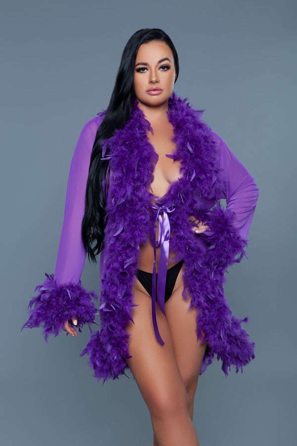 Be Wicked Lux Robe Violet
