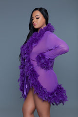 Be Wicked Lux Robe Violet