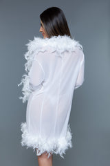 BeWicked Lux Robe White