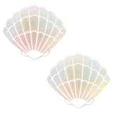Neva Nude Holographic Mermaid Shell Nipple Cover Pasties