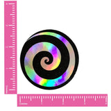 Neva Nude Holographic Spiral Glitter Pasties - Multicolor