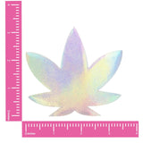 Neva Nude Holographic Dope AF Weed Leaf Pasties