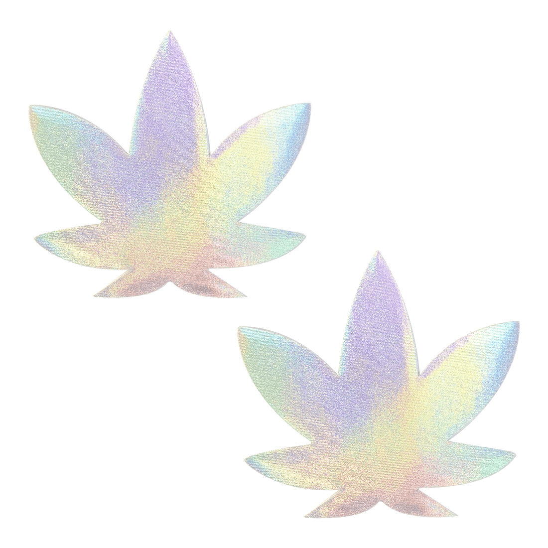 Neva Nude Holographic Dope AF Weed Leaf Pasties