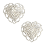 Neva Nude Whole Hearted Sparkle Crystal Jewel Reusable Silicone Pasties