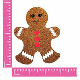 Neva Nude Glitter Gingerbread Man Pasties - Brown