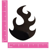 Neva Nude Edgy AF Dom Squad Wet Vinyl Flame Pasties - Black