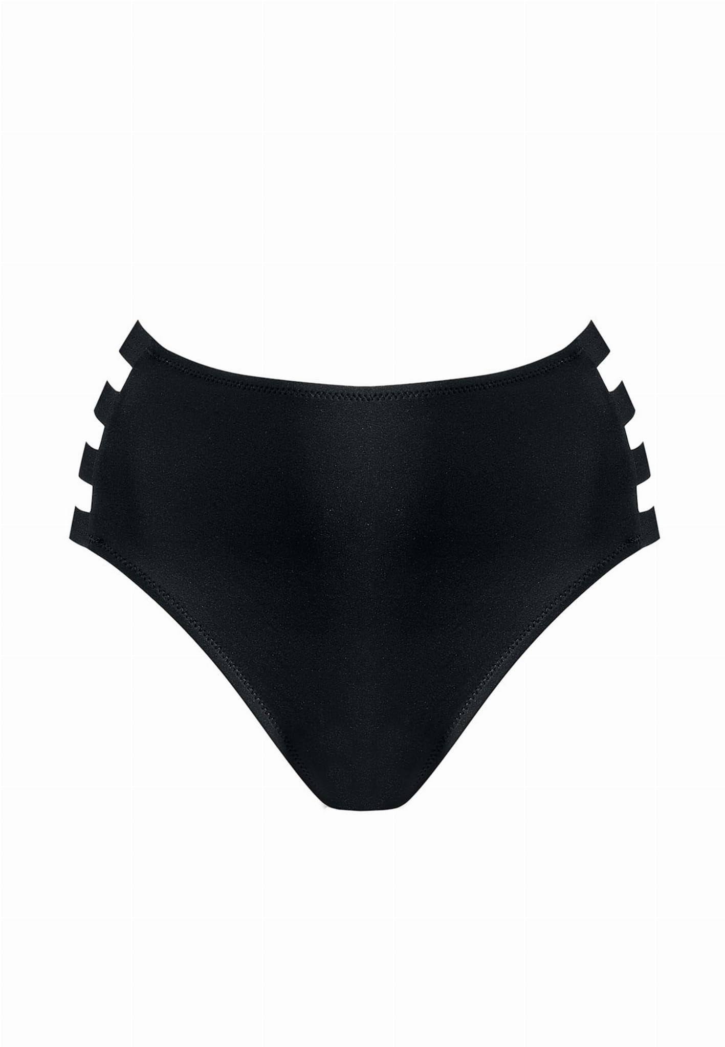 Axami Luxury Swimwear F202 High Waist Bikini Bottom Black