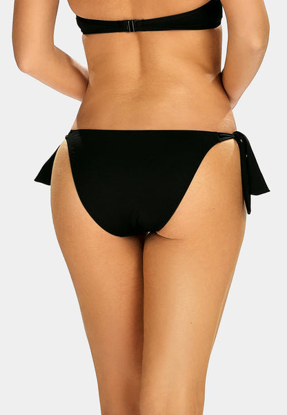 Axami Luxury Swimwear F49 Full Bikini Bottom Black