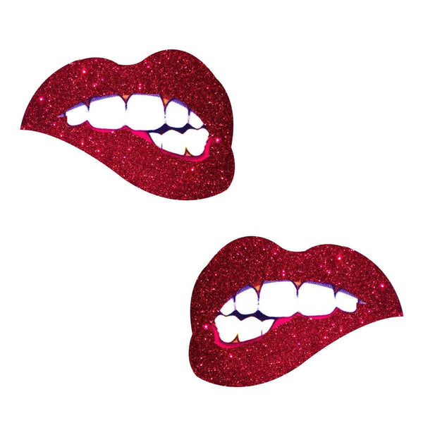 Neva Nude Freaking Awesome Glitter Bite Me Lip Pasties - Red