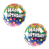 Neva Nude Happy Birthday Balloon Pasties - Multicolor