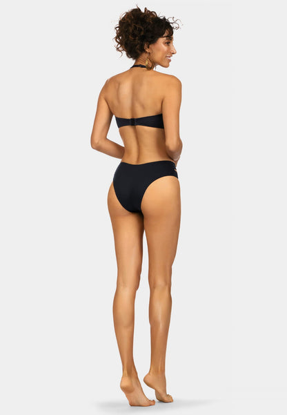 Axami Luxury Swimwear FD217 Cutout Bikini Bottom Black