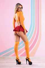 Fantasy Lingerie Play Mystery Mistress 6pc Costume Set-Rebel Romance