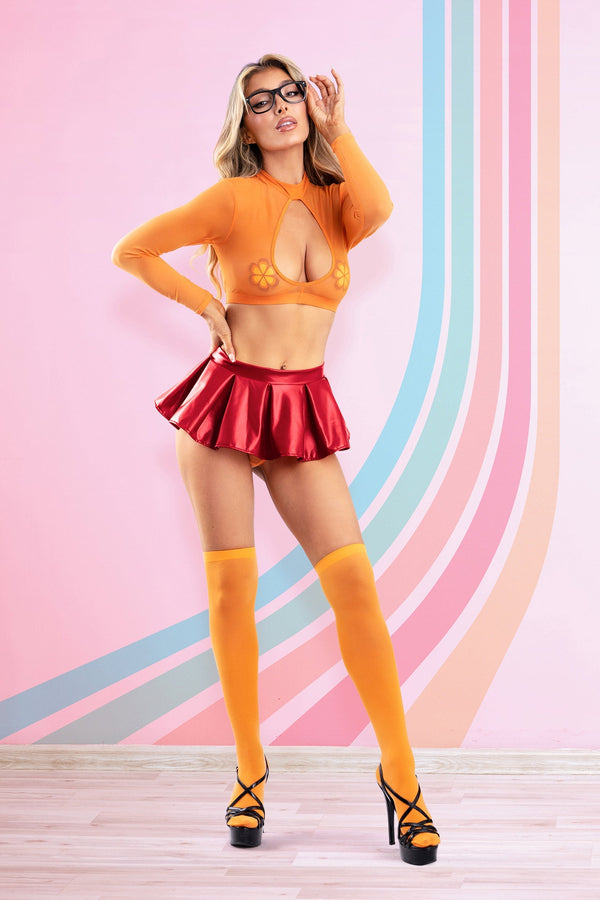 Fantasy Lingerie Play Mystery Mistress 6pc Costume Set-Rebel Romance