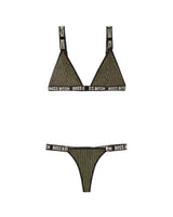 Fantasy Lingerie Queen Vibes BO$$ B*tch Bralette & Thong Panty Set-Rebel Romance