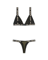 Fantasy Lingerie Queen Vibes BO$$ B*tch Bralette & Thong Panty Set-Rebel Romance