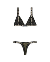 Fantasy Lingerie Queen Vibes BO$$ B*tch Bralette & Thong Panty Set-Rebel Romance