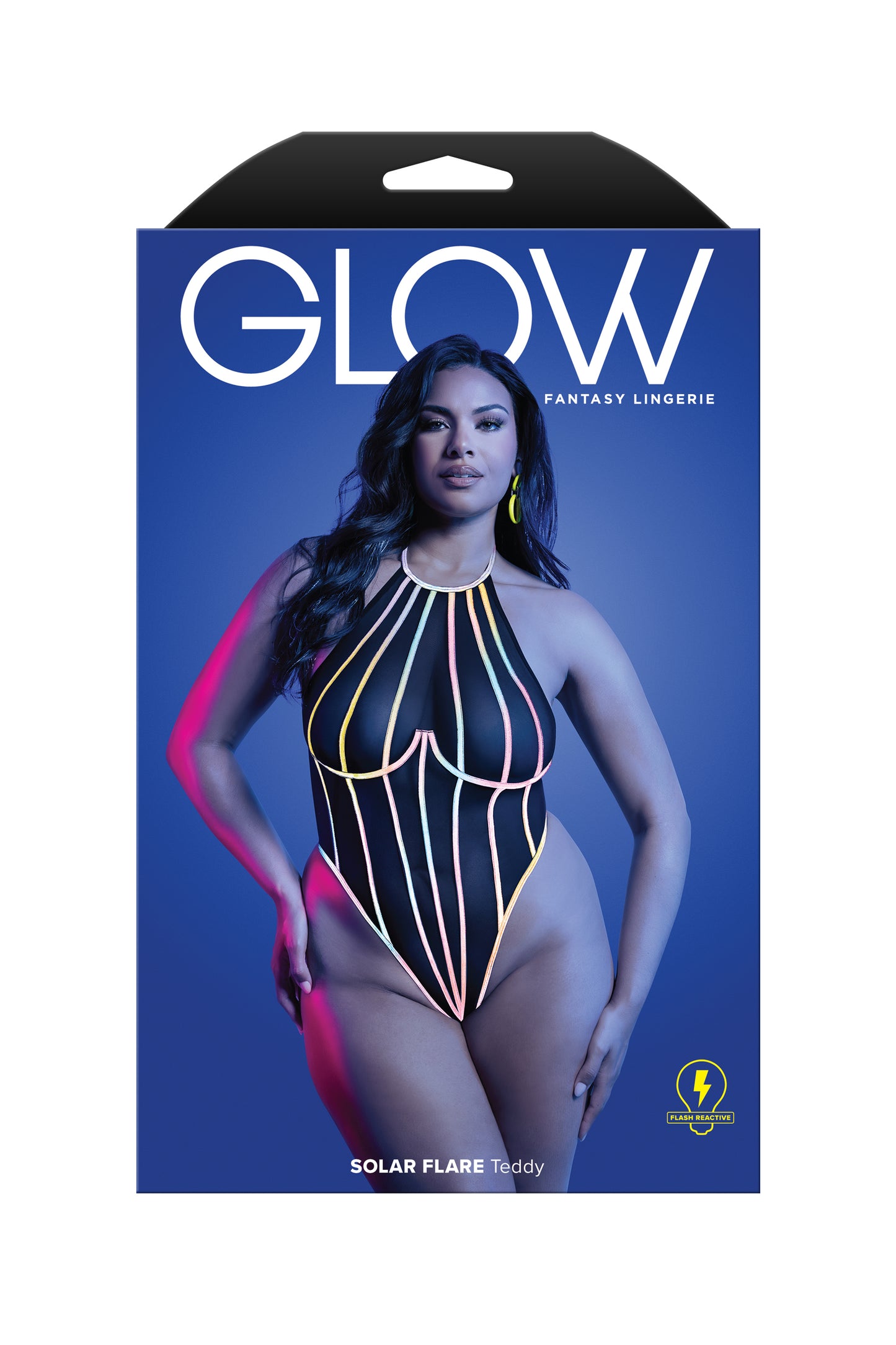 Fantasy Glow Black Light Solar Flare Teddy Queen