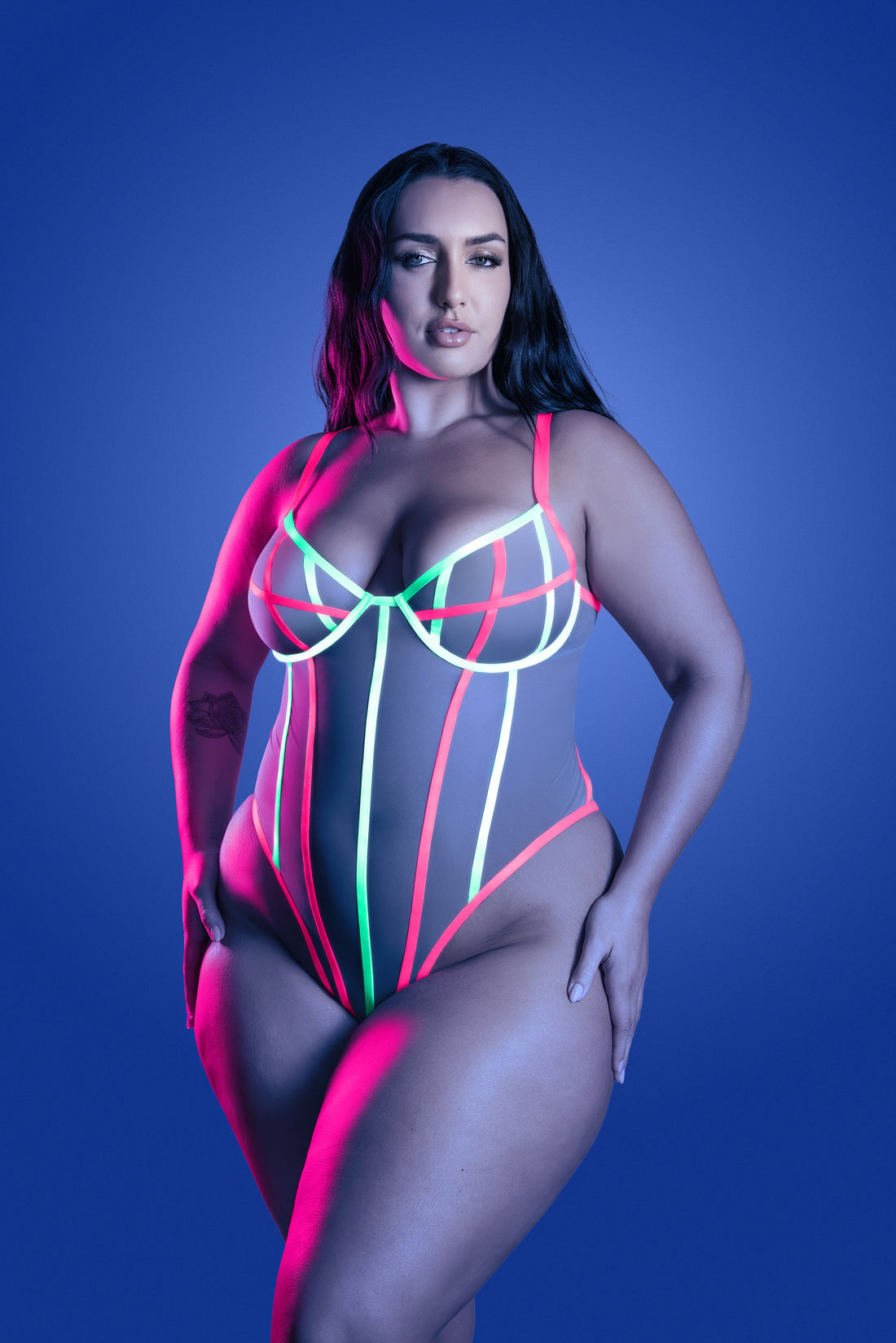 Fantasy Lingerie Queen Glow Full Gauge Teddy