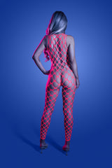 Fantasy Lingerie Glow Want It All Reversible Rhinestone Bodystocking & Pasti