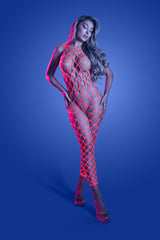 Fantasy Lingerie Glow Want It All Reversible Rhinestone Bodystocking & Pasti