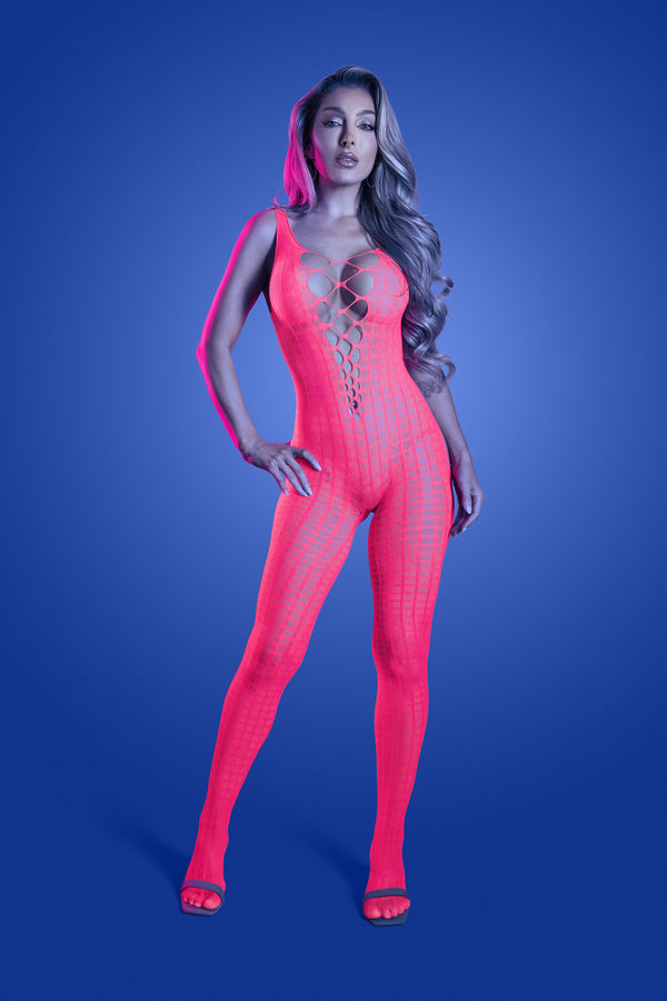 Fantasy Lingerie Glow Turn Up Bodystocking