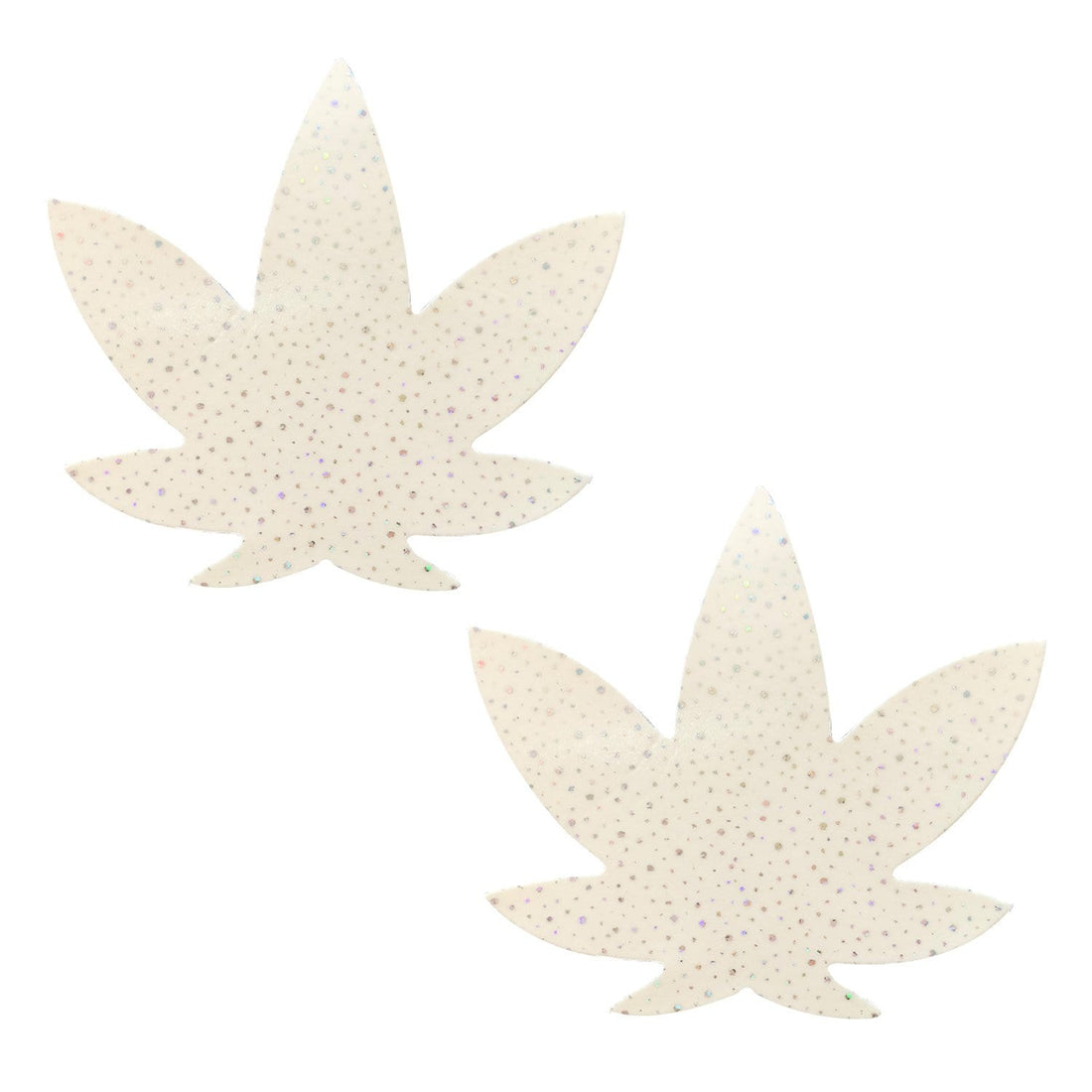 Neva Nude Supernova Holographic Twinkle Dope AF Weed Pasties - Glow-in-the-Dark