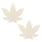 Neva Nude Supernova Holographic Twinkle Dope AF Weed Pasties - Glow-in-the-Dark
